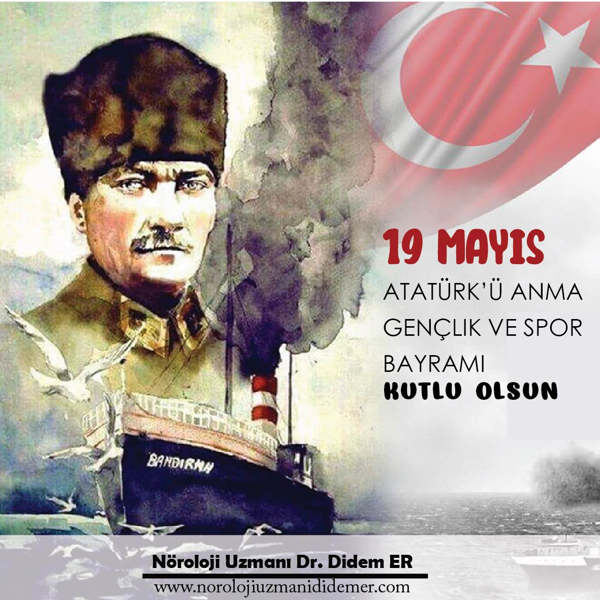 19 Mayıs Atatürk'ü Anma Gençlik ve Spor Bayramımız kutlu olsun #19mayıs  #19mayisgenclikbayrami