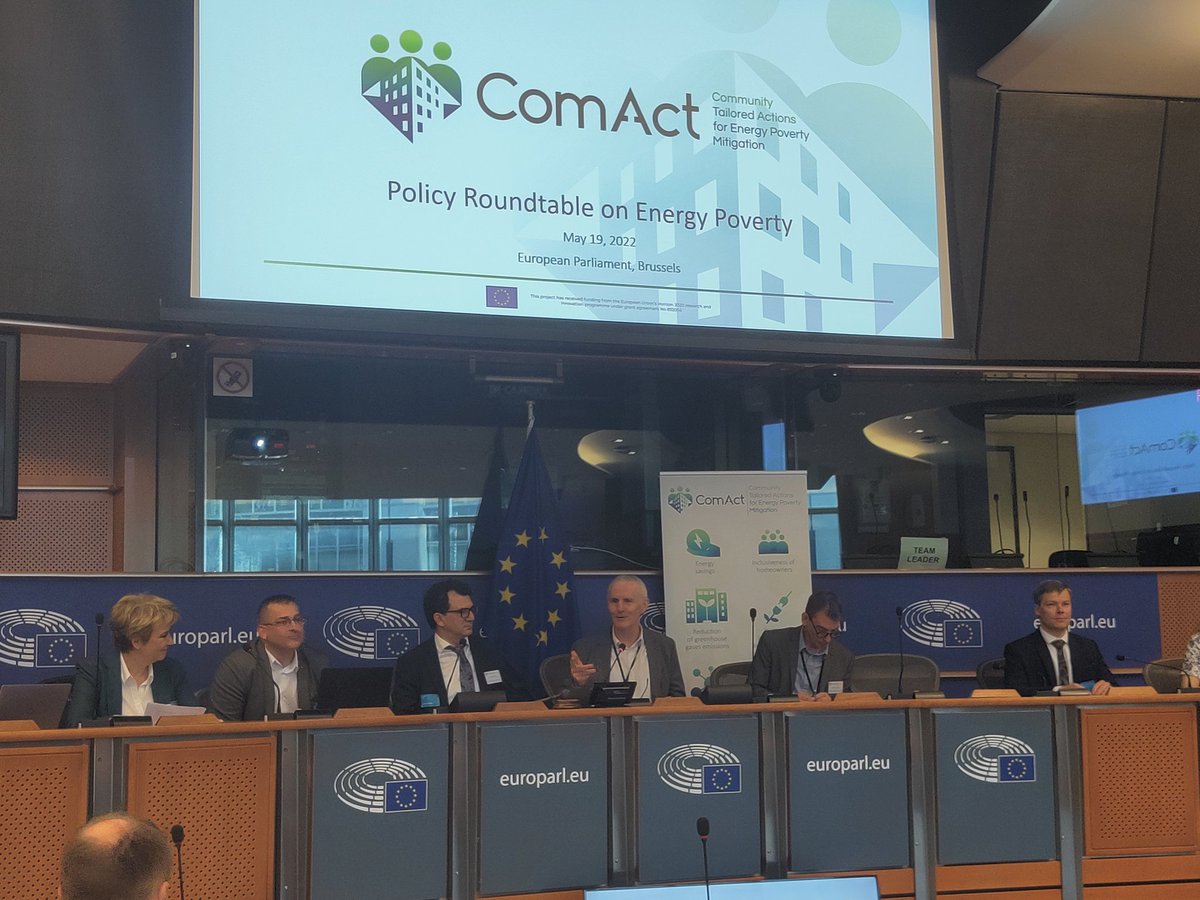 sorcha_edwards's tweet photo. Important point made now by @CiaranCuffe at #ComAct conference at @EP on need to include social safeguards in #EU #renovation push. Art 9 of #EPBD. importance of social outreach is stressed by partners @POWERPOOR_EU #SHAPE_EU https://t.co/HrjnoXdaXy