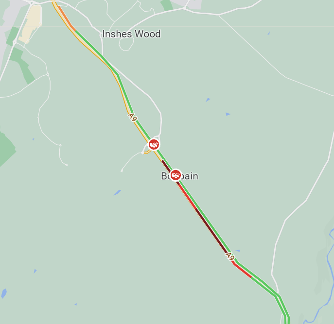 Traffic Scotland on Twitter "UPDATE ️ ⌚️0820 A9 CULLODEN ROAD ⛔️