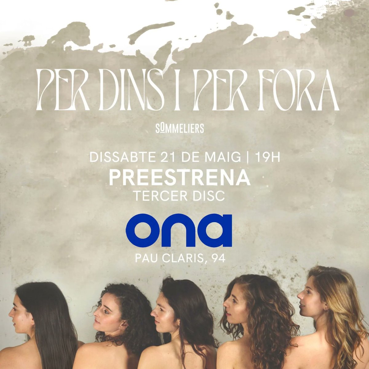 Dissabte Pre-estrena “Per dins i per fora” de les <a href="/sommeliersmusic/">Sommeliers</a>  a <a href="/OnaLlibres/">Ona Llibres</a> 

+info a: buff.ly/3NjR9oR