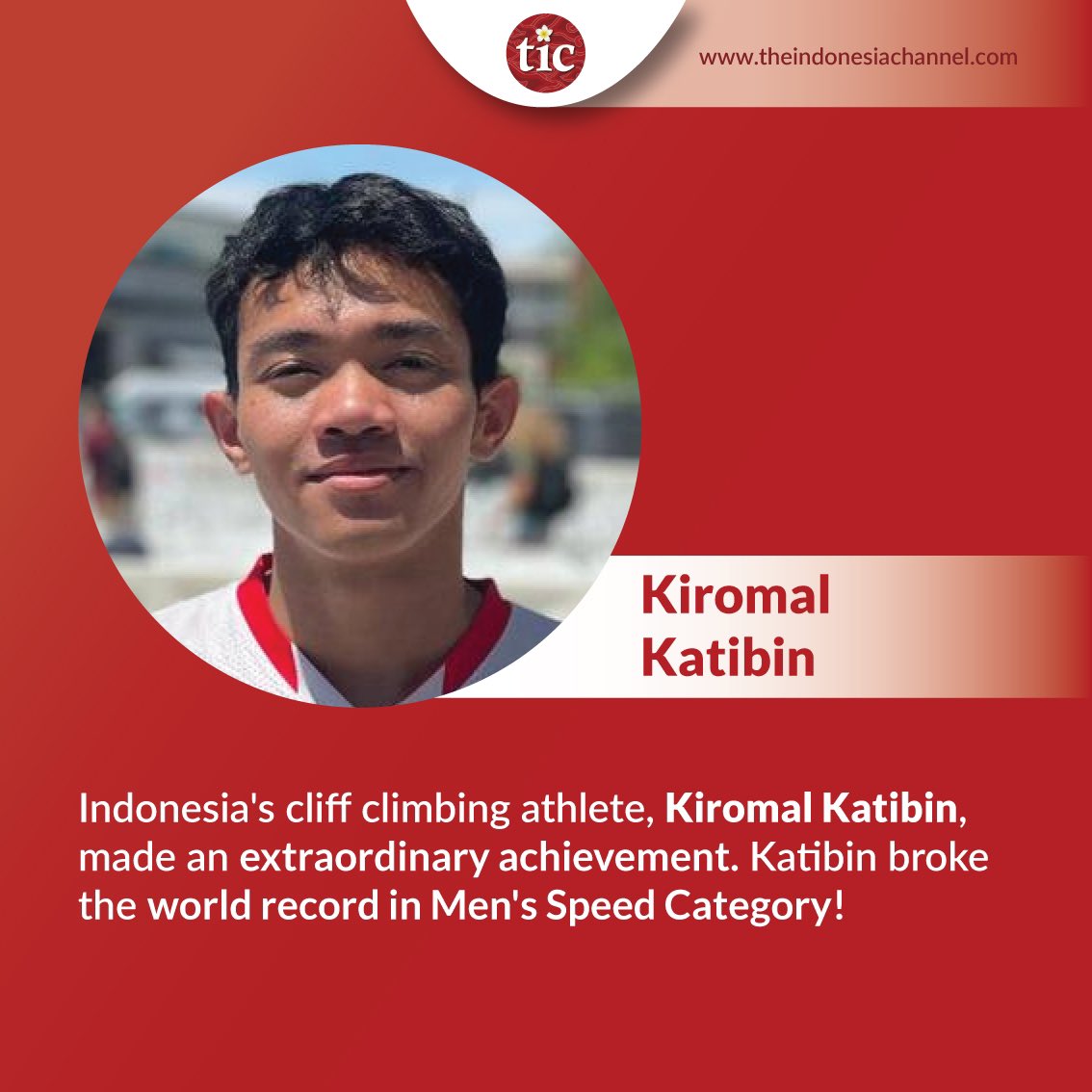 theindochannel's tweet photo. Katibin achieved this while participating in the 2022 IFSC Climbing World Cup in Seoul, South Korea, Friday (6/5/2022). To see more news about Indonesia always watch The Indonesia Channel. #ticweb #theindonesiachannel #indonesia #kiromalkatibin https://t.co/bWXRoBXAFu