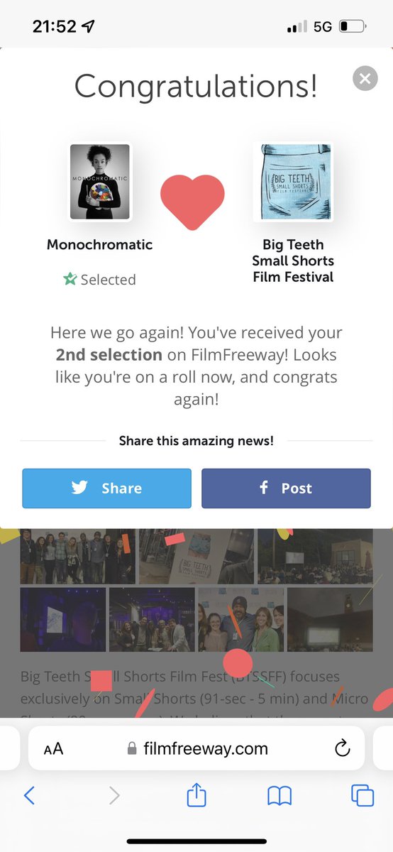 Looks like the Americans are ready for us! #shortfilm #northernfilm <a href="/mono_short/">Monochromatic Film</a> #filmfestival #selected #winner