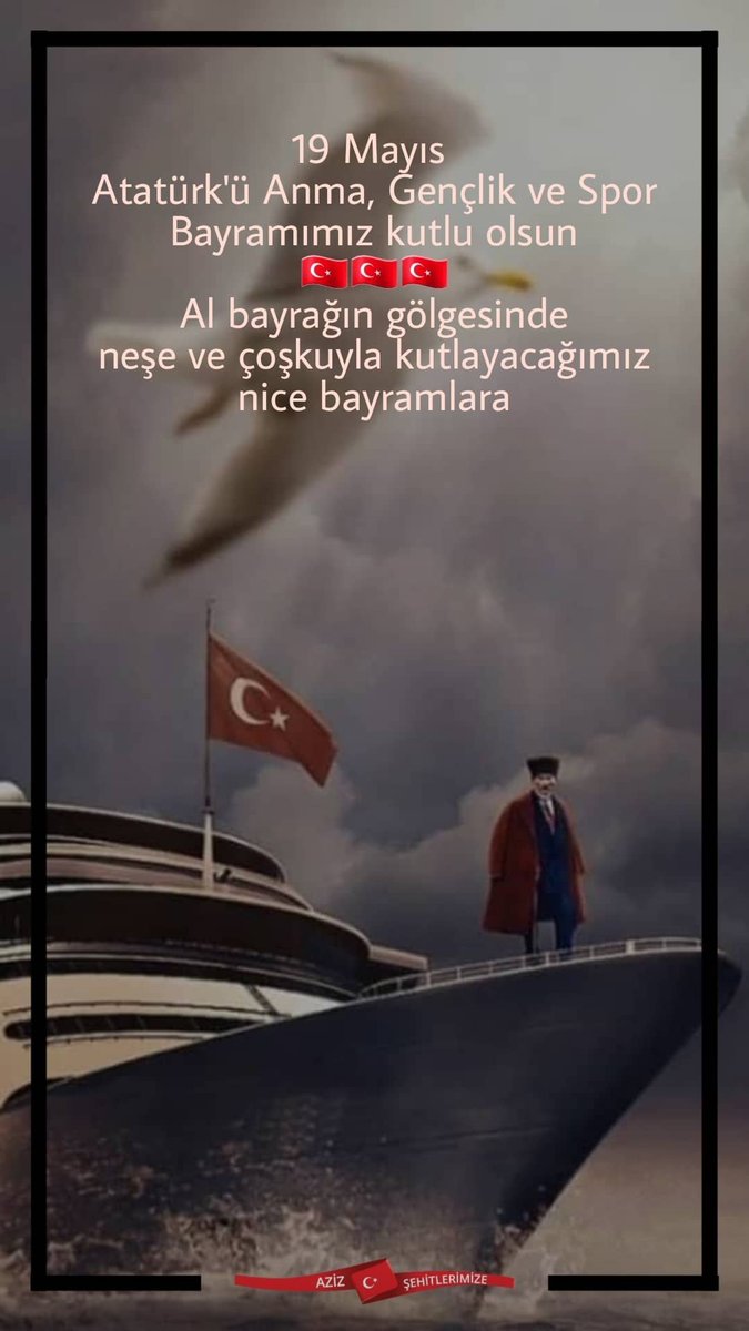 Al bayrağın gölgesinde nice bayramlara 🇹🇷
#19Mayıs1919 #19Mayıs