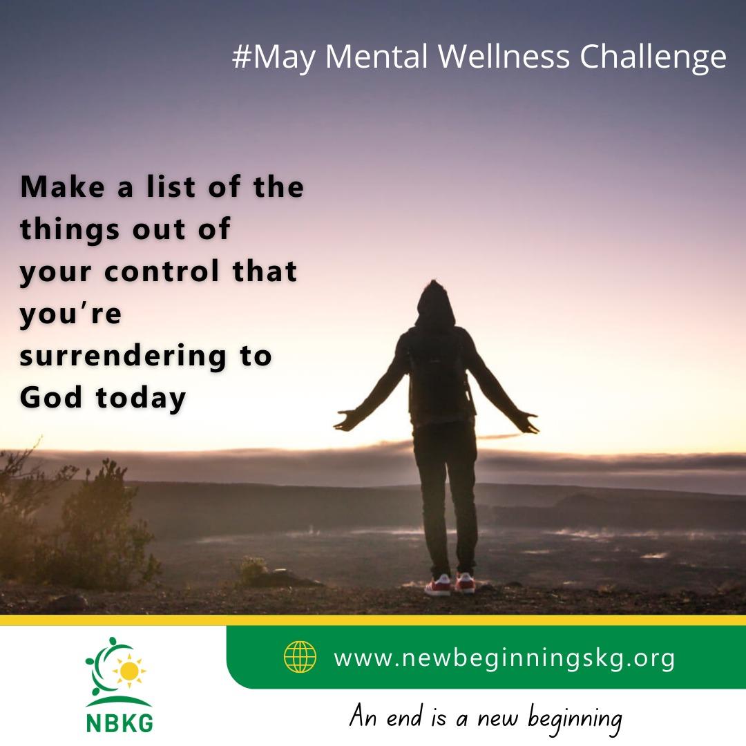 #Day 19
Surrendering means taking a humble position and embracing what is over how you would have it.
There is calmness that comes with surrendering our lives to a higher power.
What do you choose to surrender today?
#MayMentalWellnessChallenge 
#mentalwellnesschallenge 
#Day19