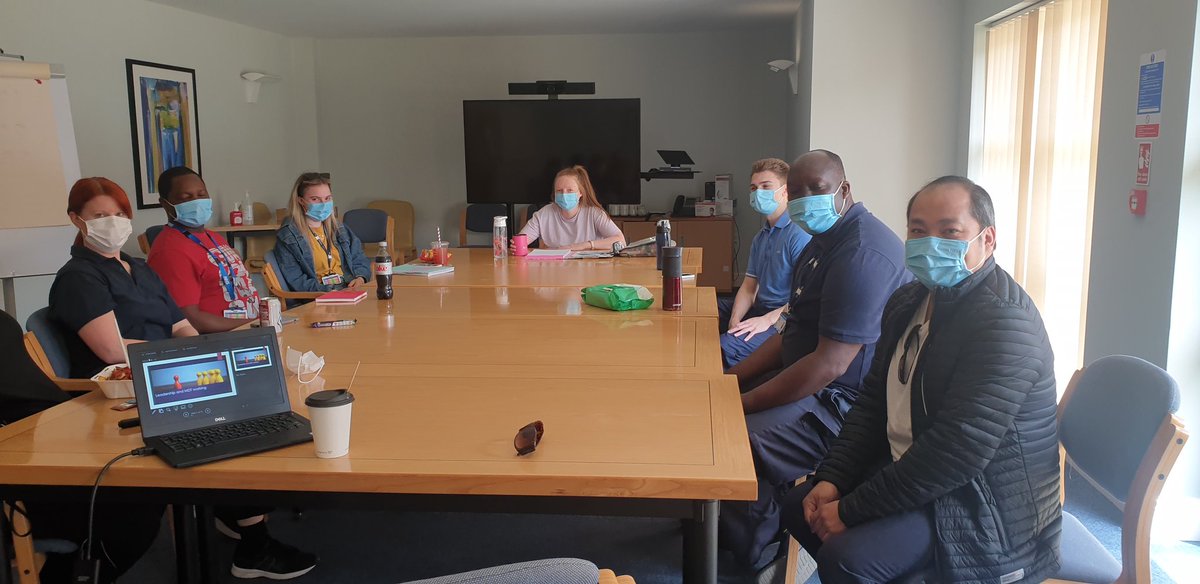 Month 2 of 6. A great afternoon with our new Preceptees including 2 of our new Nursing Associates. Our topics today were on leadership, team working and assessing mental state. Lots of great discussion and support of each other 🥰