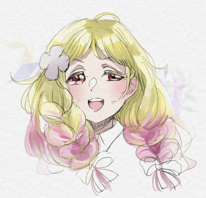 オニナッツちゃんらくがき。
ちょっと煽って来る感じの顔好き😚 