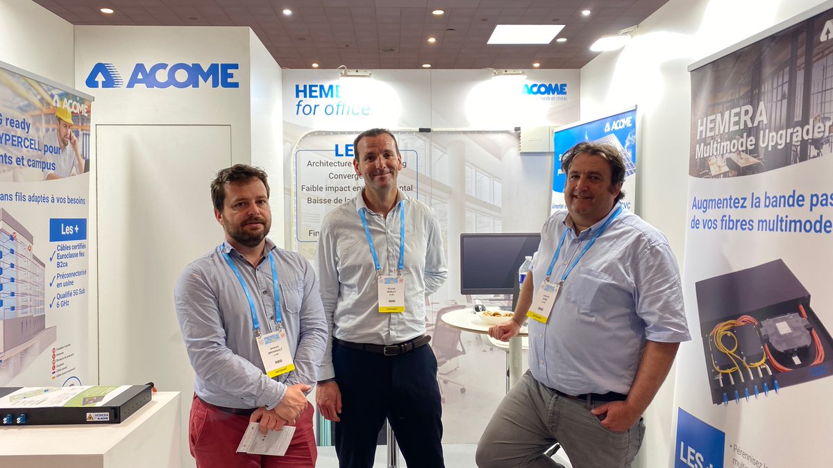 En direct du #JRES2022🔵

Nous sommes présents sur le salon <a href="/LesJRES/">JRES</a> du 17 au 20 mai au Parc Chanot à Marseille aux côtés d'<a href="/ACOMEgroup/">ACOME</a> et de <a href="/CAILabs/">Cailabs</a>.🤝
👉 Nos équipes vous attendent sur le stand ACOME N°42 !
A très vite ! 👋