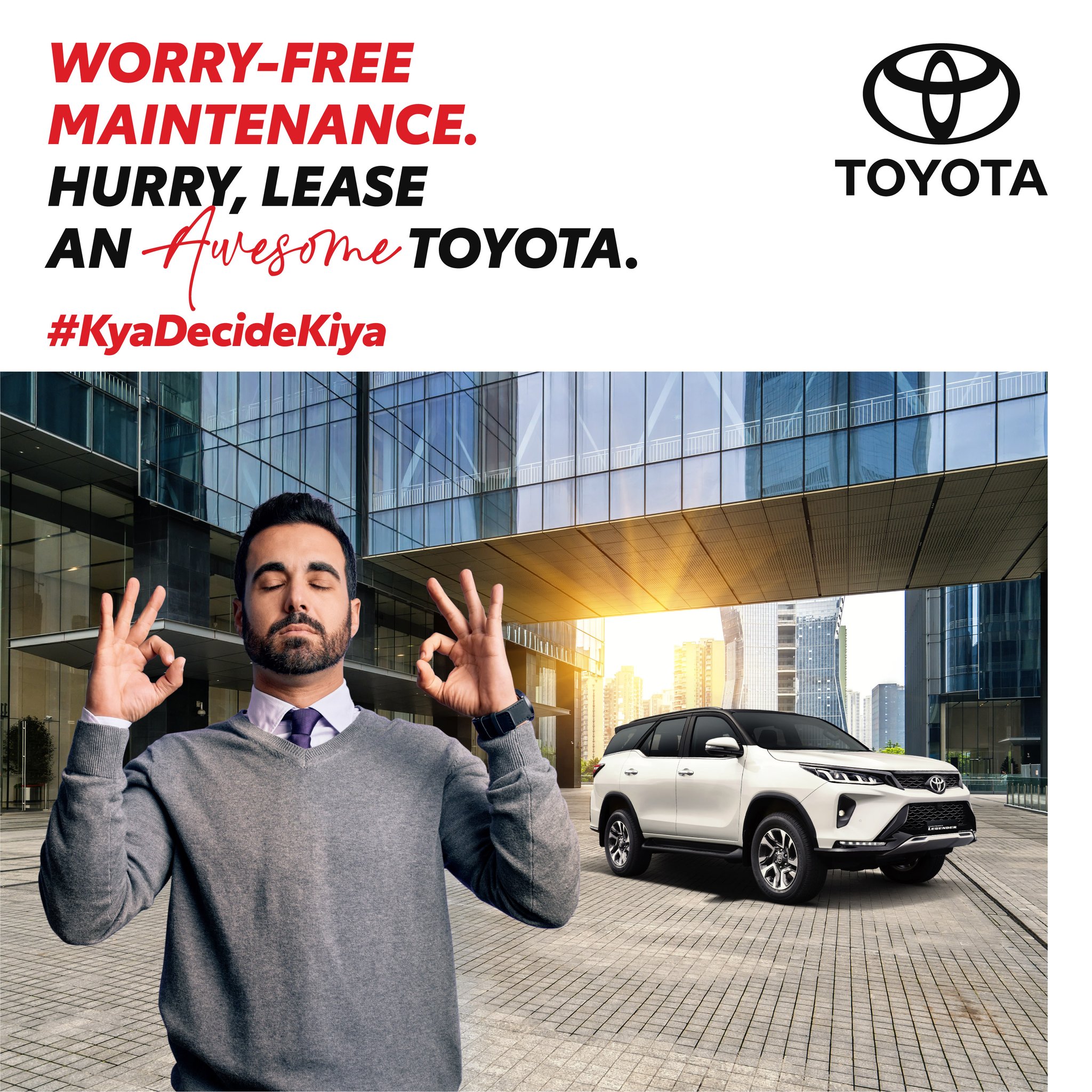 Toyota India on Twitter: "When you lease a Toyota, you don???t have to ...