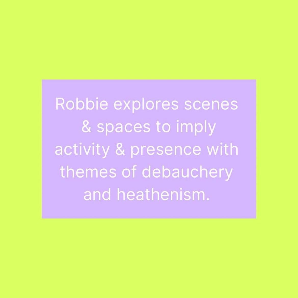 Quindecium15's tweet photo. Hi i’m Robbie, My work explores scenes of implied activity with themes of hedonism and debauchery. 

#artisttakeover #art #painting #hendoism #dabauchery #fineart #quindeciumexhibition https://t.co/VZDjSPjNq2