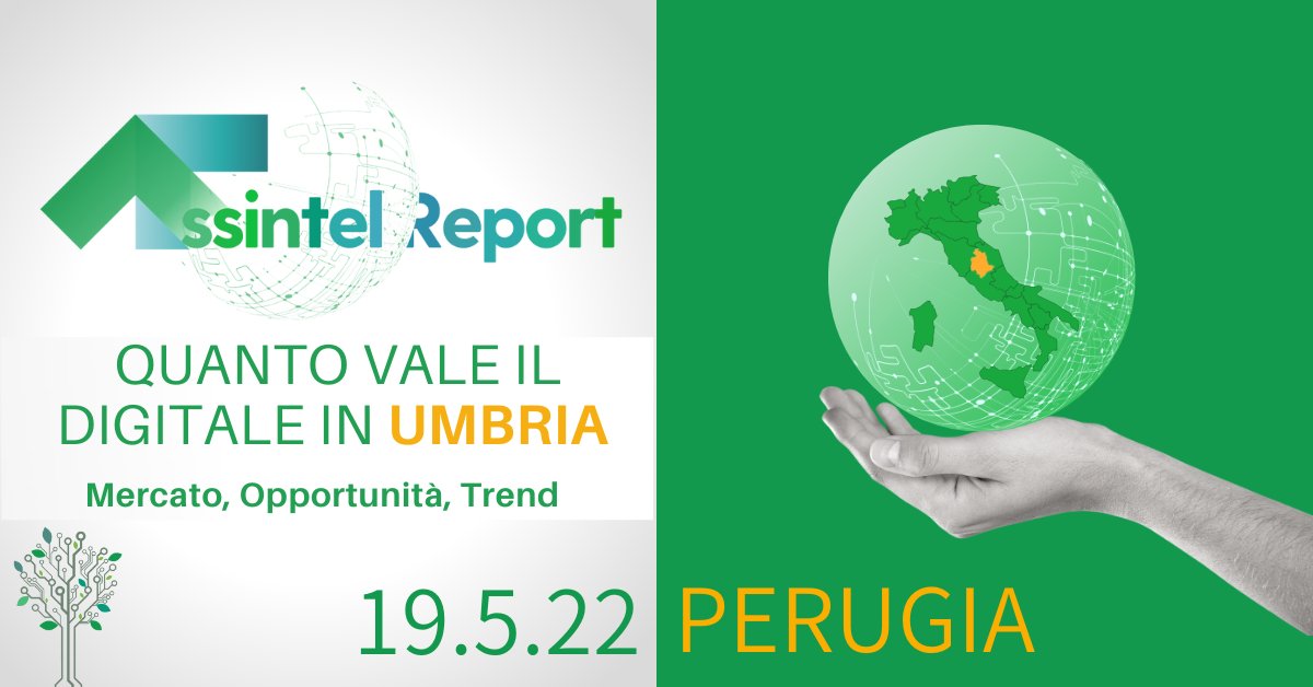 AssintelUmbria's tweet photo. #AssintelReport, focus sull'#ICT in #Umbria. Oggi, alle 15:00 @Assintel @ConfcommercioUm https://t.co/0HqRtjAFRJ https://t.co/YbkE8L1yra