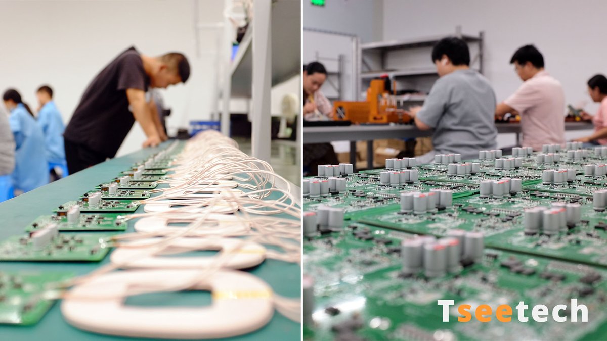 Exciting news: Tseetech's self-developed 200W wireless charging module - TE03 is now under mass production and will be deployed on e-scooter charging docks soon in Europe. 
#escooter #ebike #wirelesscharger #mediumpowerwirelesscharger #innovation #wirelessfuture