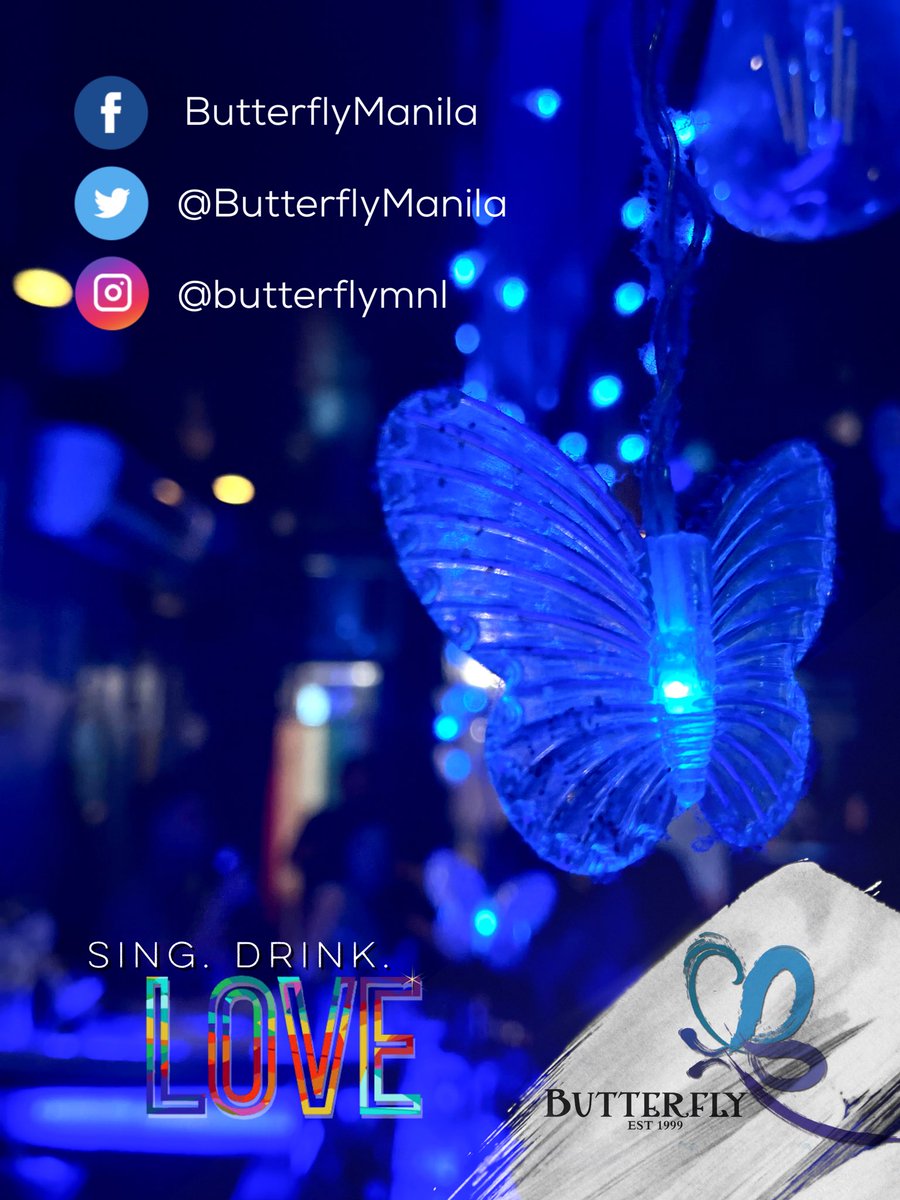 Friday just called, she’ll be here tomorrow and she’s bringing our besties to Butterfly Manila 💋

Make sure to follow us on our SocMeds for updates 
See y’all soon 😘

#ButterflyManila
#SingDrinkLove
#LoveAlwaysWins