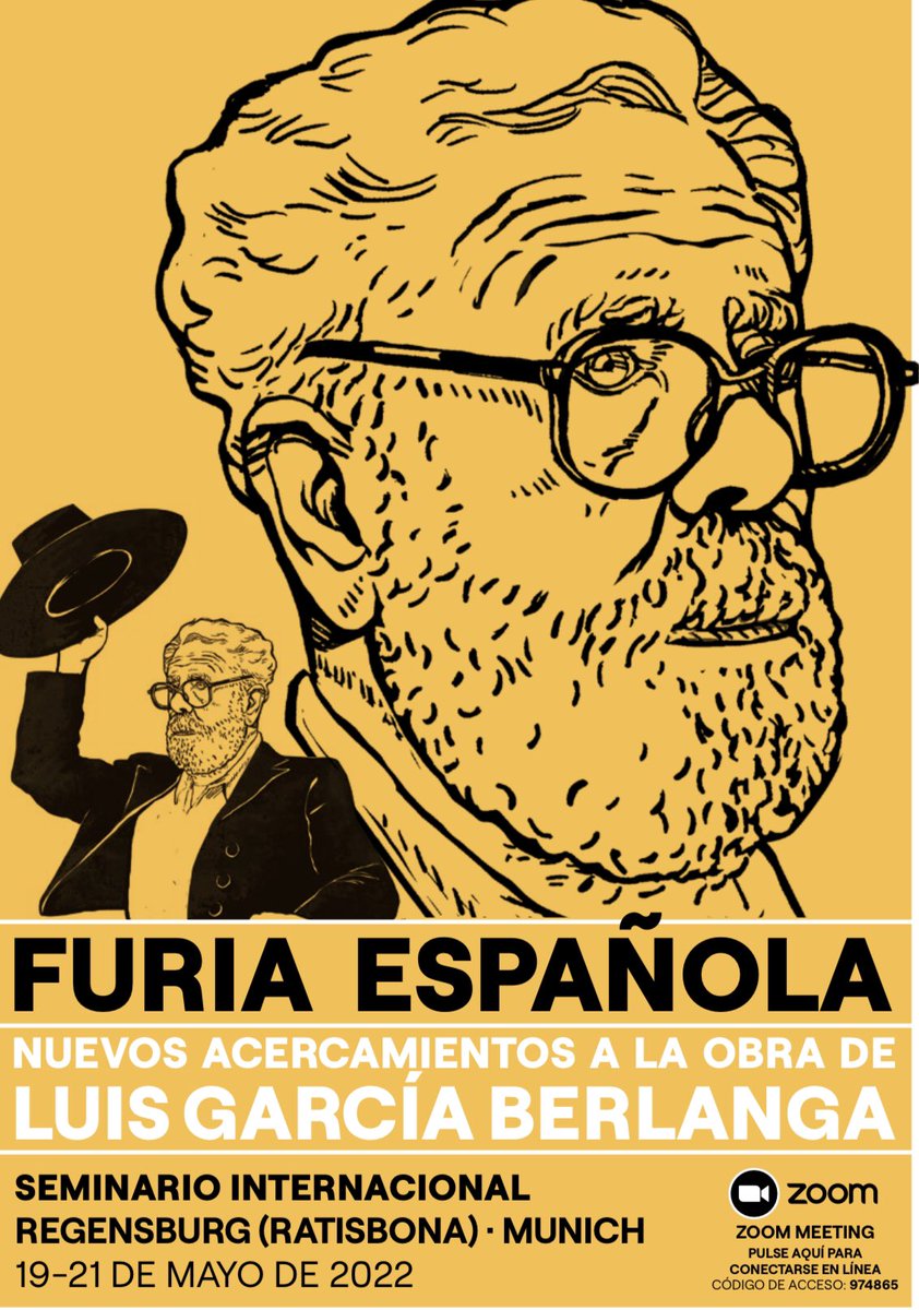 ❗️Wir empfehlen HEUTE: das erste Seminar der Vortragsreihe „Furia Española- nuevos acercamientos a la obra de LUIS GARCÍA BERLANGA“❗️

Wo? ALTES FINANZAMT (ALFI), SALA 319 · LANDSHUTER STRASSE 4 oder online

Wann? 16:00-16:30 Uhr

<a href="/ACEcultura/">Acción Cultural AC/E</a> <a href="/Filmoteca_es/">Filmoteca Española</a> <a href="/Book_Fair/">FrankfurterBuchmesse</a>