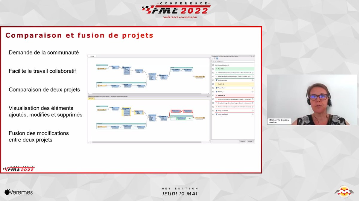 Veremes_Info's tweet image. Comparaison de projets, SchemaMapper, statistiques et monitoring sur FME Server, suite de Transformers pour se connecter aux données de l&apos;IGN et l&apos;Insee : quelques unes des nouveautés de FME 2022 et de Veremes présentées durant la Conférence FME 2022.
#FME #FME2022 #FMEWT2022