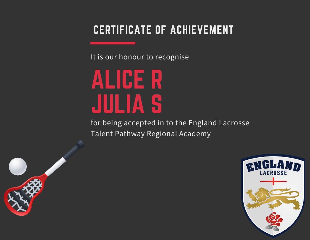 Rendcomb Sport (@rendcomb_sport) on Twitter photo Many congratulations to two of our Year 8’s Alice and Julia for being selected to join the <a href="/englacrosse/">England Lacrosse</a> Regional Academy Talent Pathway 🎉🥍👏🏼 <a href="/RendcombCollege/">Rendcomb College</a> <a href="/GodmanHouse/">Godman House Rendcomb College</a> #Proud #Ambitious #Adventurous Many congratulations to two of our Year 8’s Alice and Julia for being selected to join the <a href="/englacrosse/">England Lacrosse</a> Regional Academy Talent Pathway 🎉🥍👏🏼 <a href="/RendcombCollege/">Rendcomb College</a> <a href="/GodmanHouse/">Godman House Rendcomb College</a> #Proud #Ambitious #Adventurous