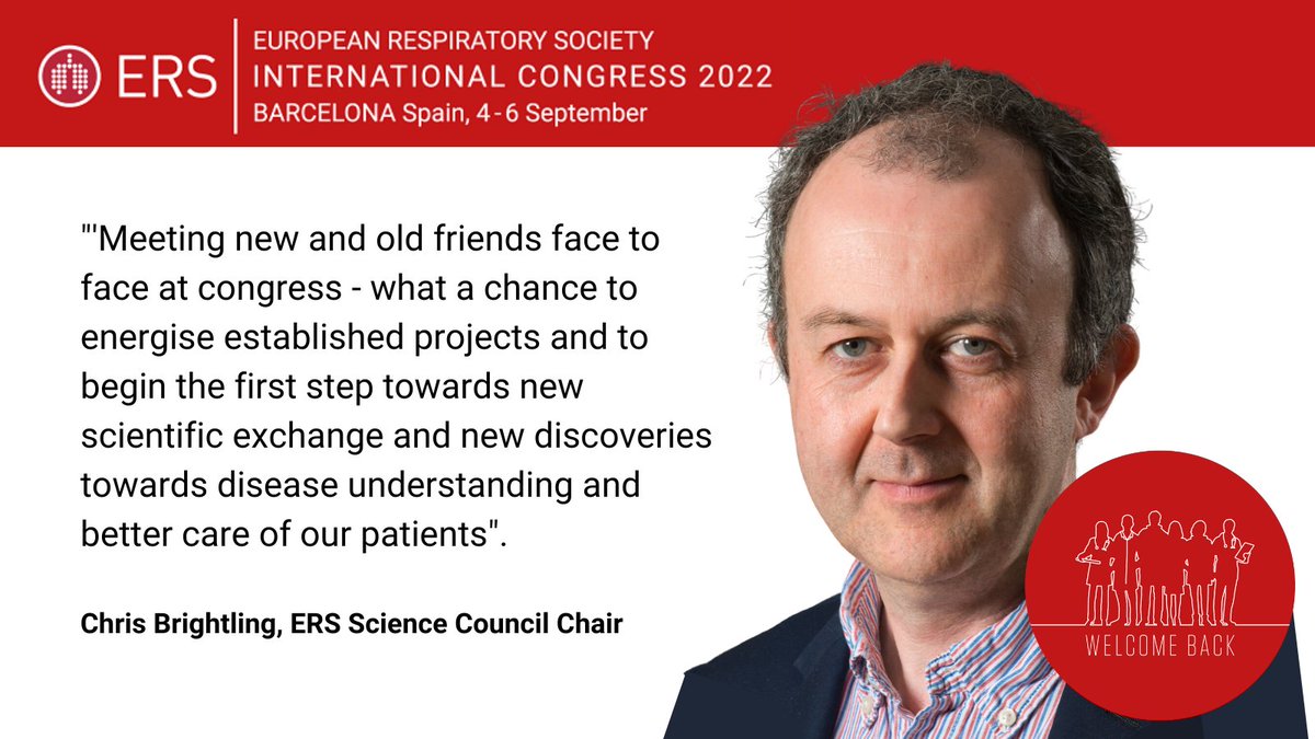 EuroRespSoc's tweet photo. The #ERSCongress is a once-a-year opportunity to meet up with colleagues old and new to absorb and discuss the latest in respiratory medicine and science. Registration is open and an early bird discount is available until 5 July.  We can’t wait to welcome you back! https://t.co/SttLUdvg1J