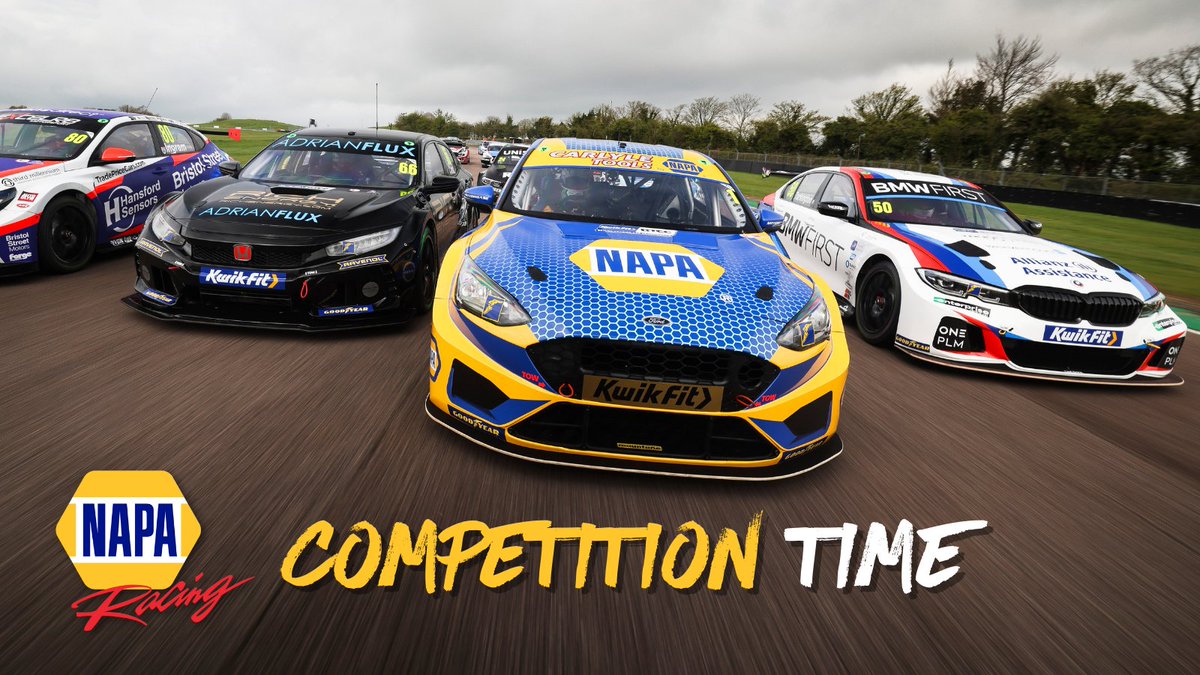 🔵🟡 Win Tickets to  <a href="/BTCC/">BTCC</a>  at Thruxton on the 29th May!

How to Enter:
🔵Like this post &amp; retweet 👍
🔵Follow NAPA Racing UK 💙
🔵Tag who you want to take with you 🤝

Winners will be announced on Monday Friday 23rd May, 12pm!