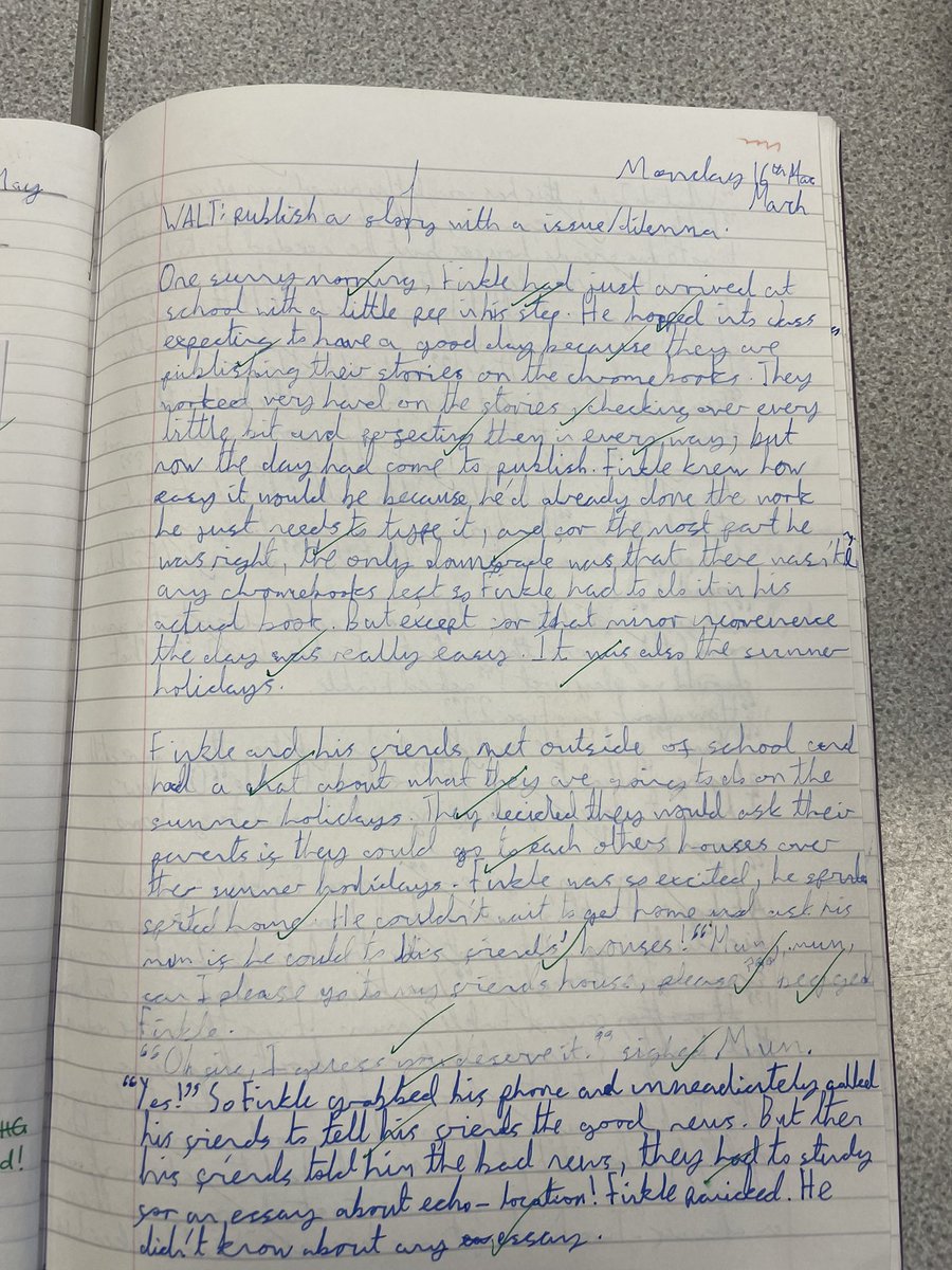 StCeciliascjs's tweet photo. Have a read at this fabulous piece of work from a very hardworking and talented year 4 child. What a lovely way to begin the morning. ⭐️✍🏼 #StCeciliasWriting #LWQM @AlaineSanders14 https://t.co/e6chtqnH4Z