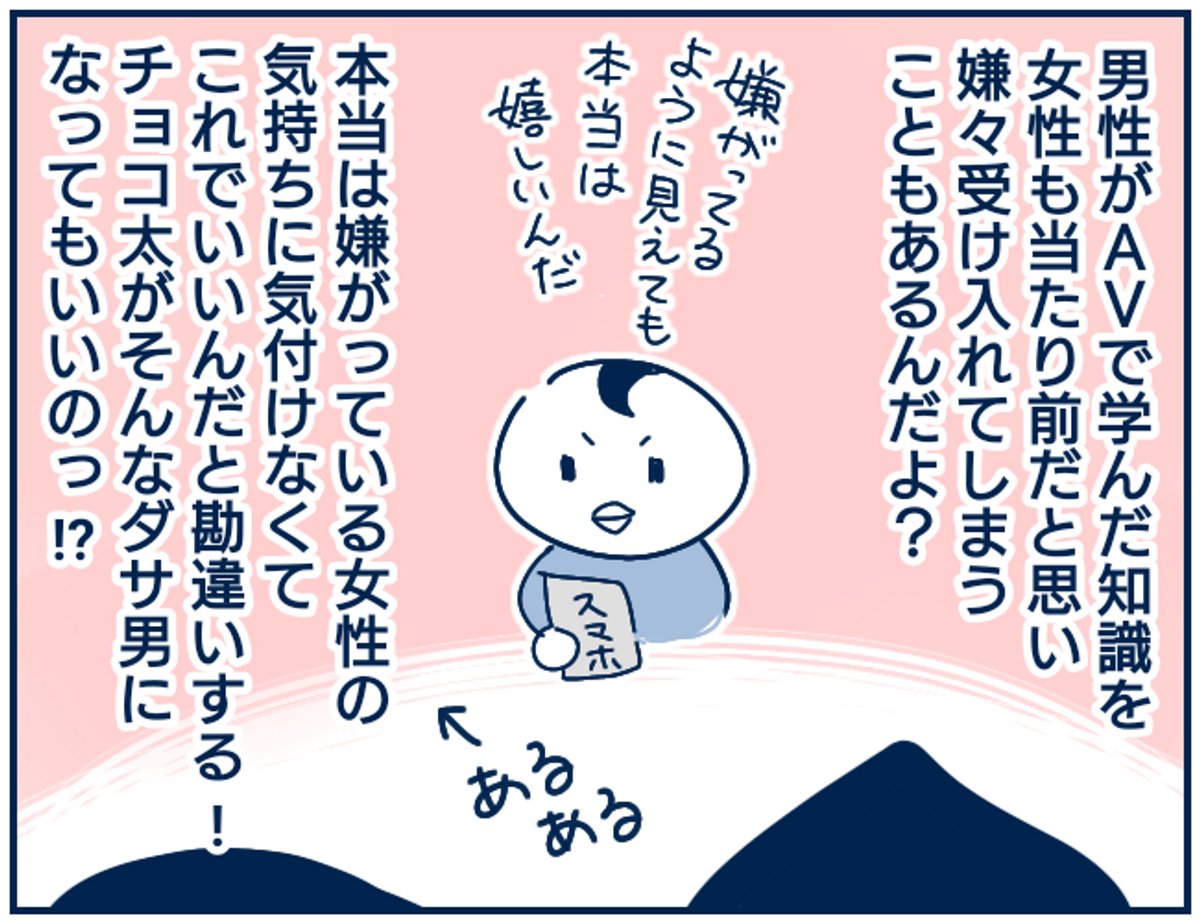 子供の性問題11
いつまで経っても子供が授からないご夫婦が、不妊治療で病院を受診した際、
間違った場所(お尻)で性交していたことが判明したそうです。
一見笑い話のようですが、本当にあったお話です。
間違った知識も怖いですが、無知も恐ろしいです・・・。
 (1/2) 