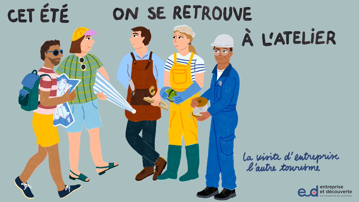 Cet été on se retrouve à l'atelier☀️Top départ de notre campagne de communication estivale pour promouvoir la #visitedentreprise partout en France ! Entrez dans les coulisses de 2000 entreprises partout en France !👉entrepriseetdecouverte.fr
#OnseRetrouvealatelier #UnAutreTourisme