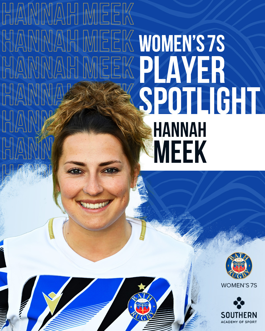 Bath Rugby on Twitter "𝙋𝙇𝘼𝙔𝙀𝙍 𝙎𝙋𝙊𝙏𝙇𝙄𝙂𝙃𝙏 🔦 Meet 𝗛𝗮𝗻𝗻𝗮𝗵 𝗠𝗲𝗲𝗸 👋 One of