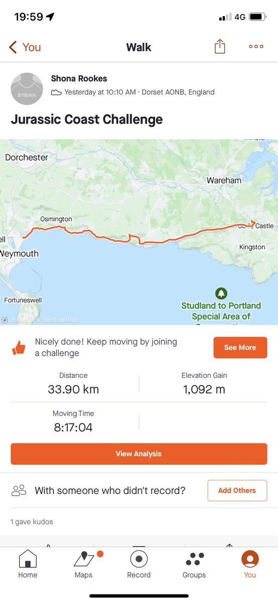 rookster88's tweet photo. So pleased to have completed the #jurassiccoastchallenge at the weekend, walking 34km along the SW coastal path for a good cause @Sunflowers_Care. Donations still being accepted via https://t.co/WHGXvFYXIl https://t.co/O29zMzC3wG