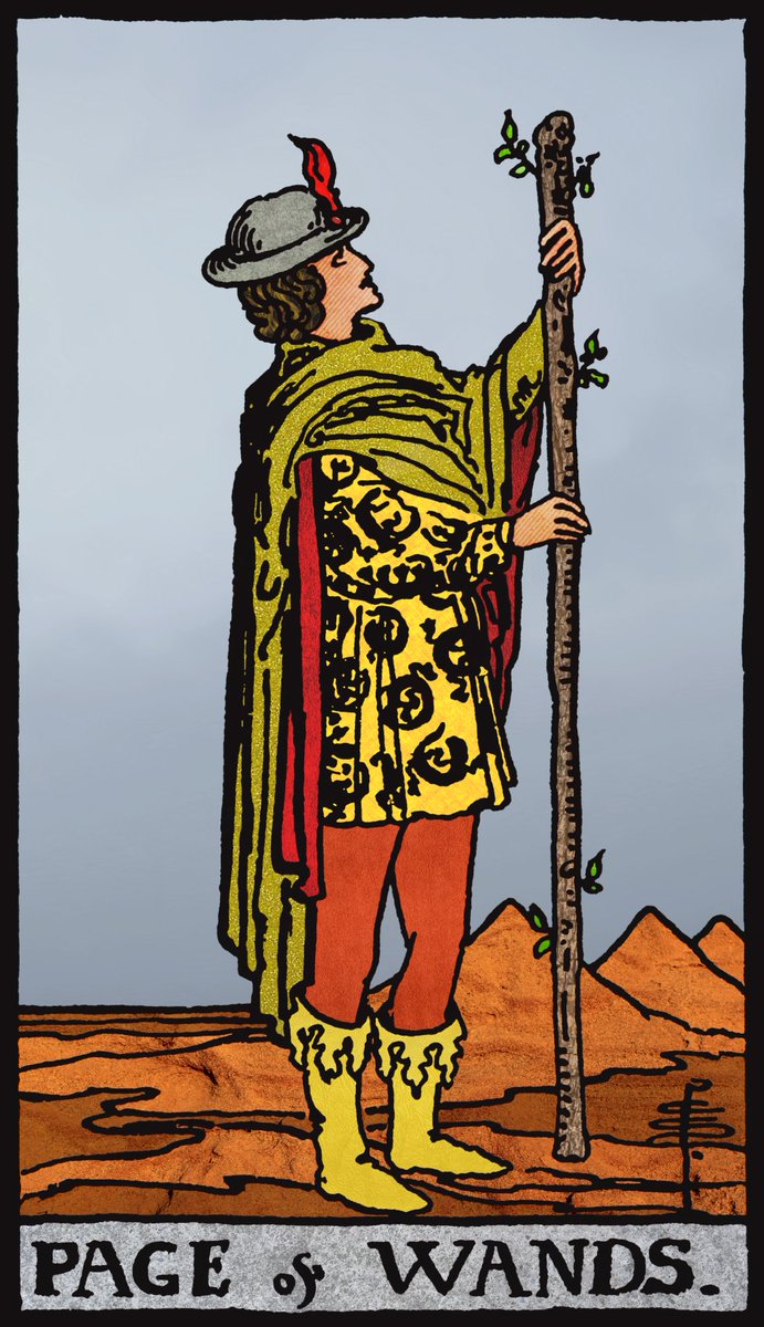 WISE_ORACLE's tweet photo. PAGE OF WANDS &amp; KING OF CUPS were purchased by eduART.  Many thanks, @EduardusMungan! 😀 https://t.co/jbjMFEZaFd