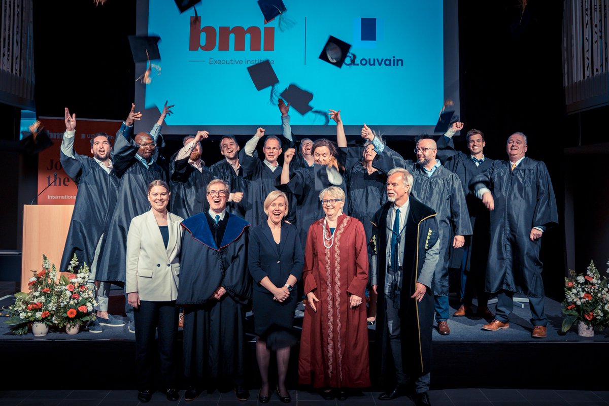 Congratulations to our graduates of International Executive MBA (Co-Organized by UCLouvain and BMI Executive Institute) Class of 2022 in Brussels! 👏