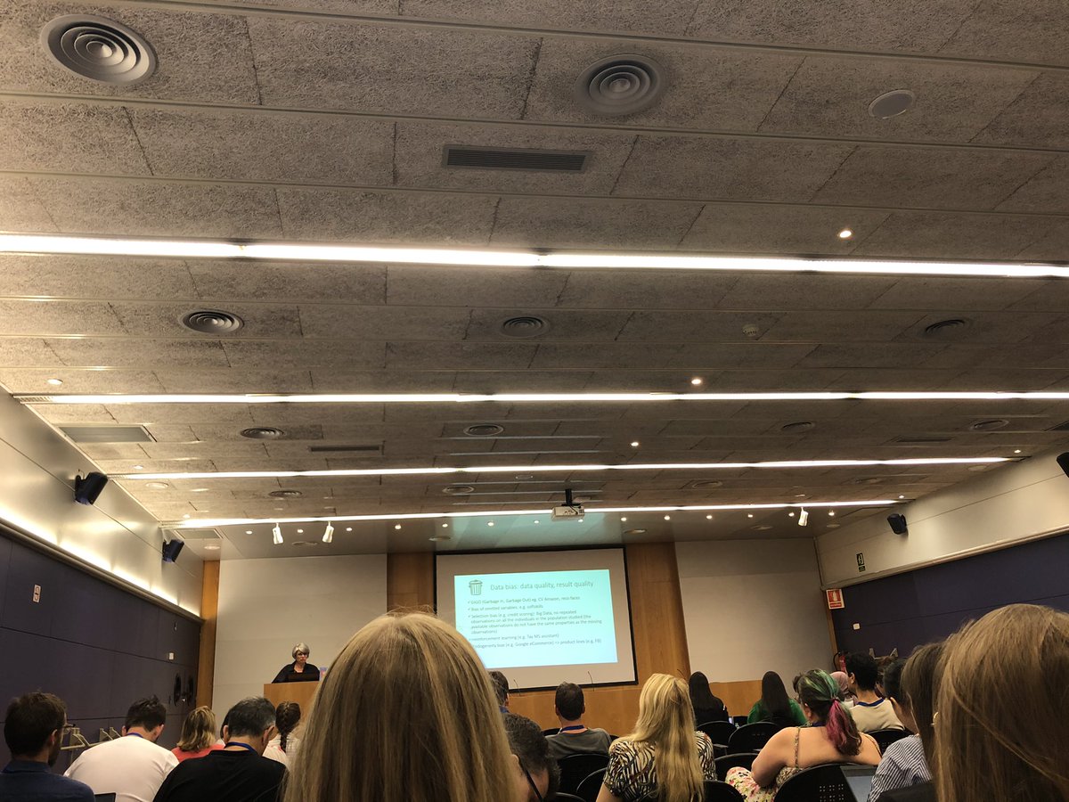 alebagnato's tweet image. Very great keynote by Prof. Dr. Florence Sèdes from @UT3PaulSabatier at @RCIS_Conference this morning in Barcelona: “We are open. The door is just very heavy
New challenges in #Information #Science or how can IS help with fairness, diversity, non-discrimination” #RCIS2022