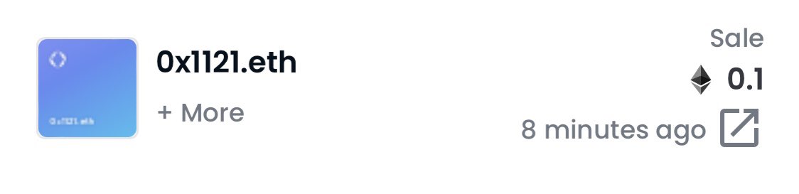 0x1121 just sold for 0.1ETH

👀👀👀

#0x10k #0x #0x10kClub #0x999Club #0x99Club #10kClub #10kClubOfficial #ENS