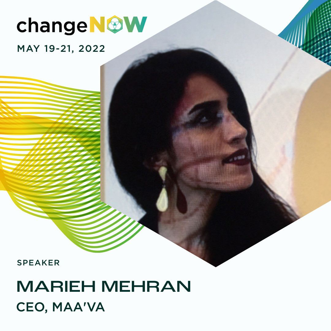 🇫🇷 At @ChangeNOW_world?? ⤵️

Come see <a href="/MAAVAbuild/">MAA’VA™</a> Founder &amp; CEO <a href="/MariehMehran/">Marieh Mehran</a> (FI Silicon Valley) speak TODAY at Sunrise Stage in the 'Women for Change' session→ lnkd.in/g9cTg_Vw (4:30pm CEST online or in-person)

#ChangeNOW2022 #ChangeNOW #FIworldwide
