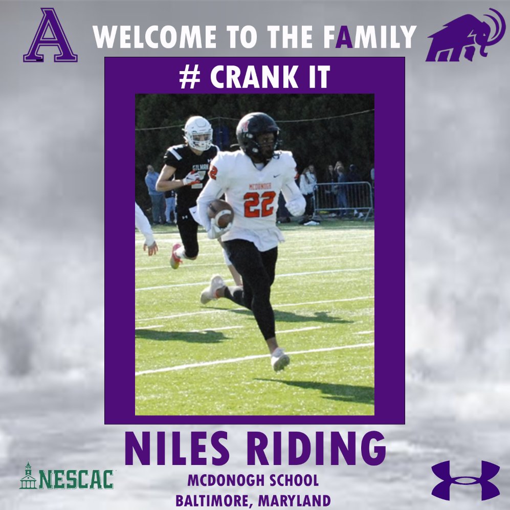 Welcome to the FAMILY!

Niles Riding - <a href="/niles_riding/">niles riding</a>
High School - <a href="/McDonoghFB/">McDonogh Football</a>
Hometown - Baltimore, MD
📹- bit.ly/3LpXgXn

#CrankIt