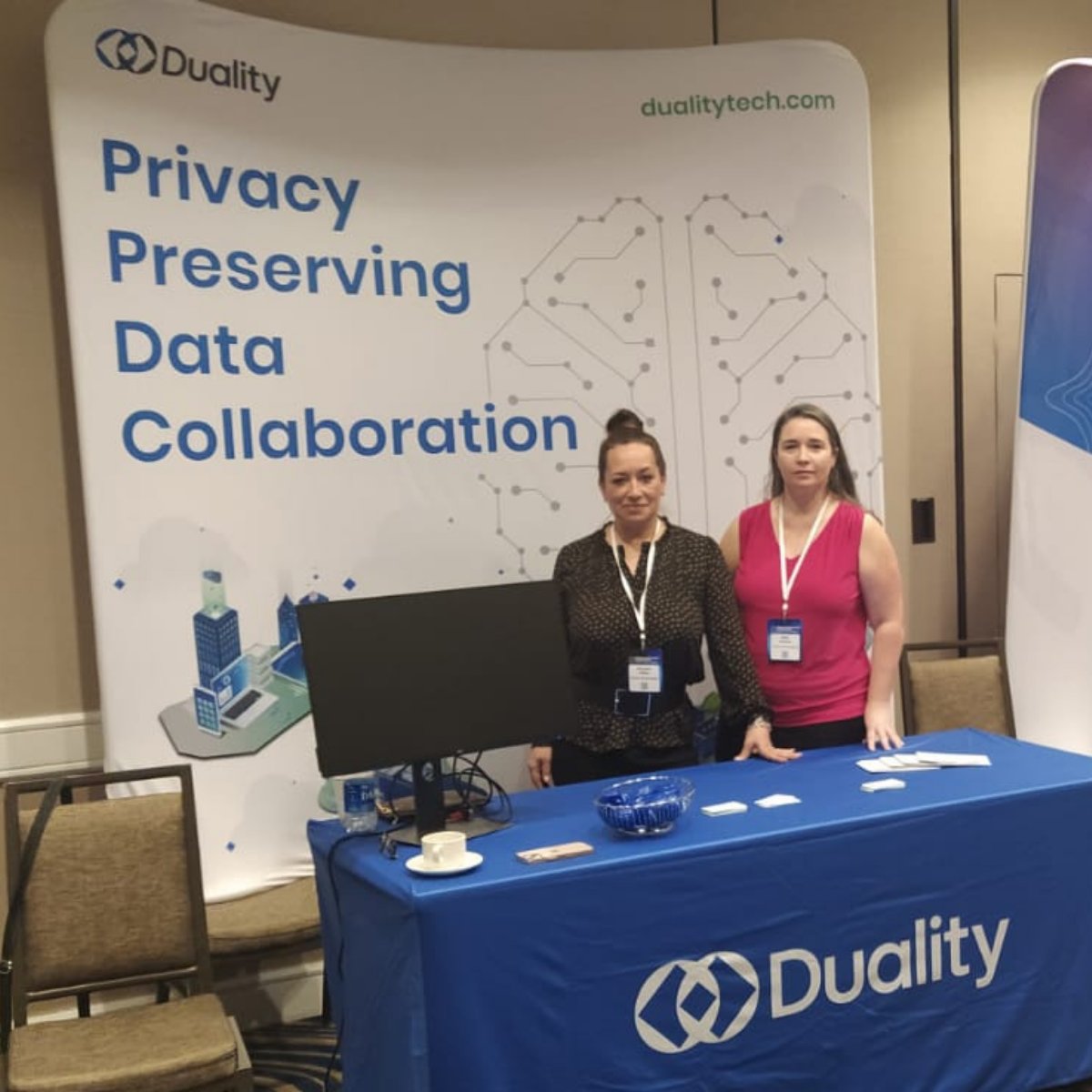 DualityTech's tweet photo. [Event] It's Day 2 here at @KisacoRes #PETSummit and we're ready to get down to business!
Can't make it, but still want to talk about #privacyenhancingtechnologies and your organization? Drop us a line here >> https://t.co/fKIgSpxyUK h/t @sheknowsmktg https://t.co/NLQVLUgqX8