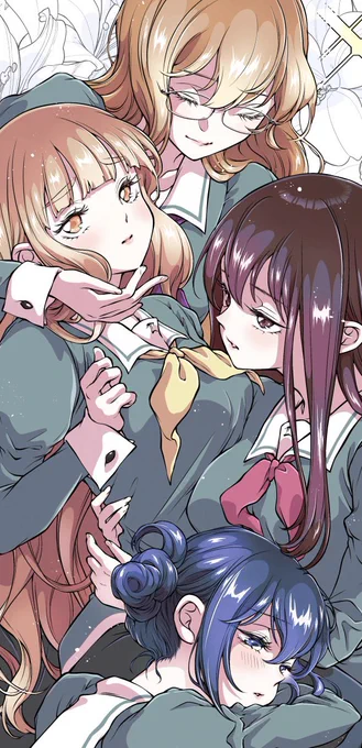 改めまして…「私の百合はお仕事です!」10巻特装版小冊子にイラストを寄稿させて頂いております。優雅に歩きお喋りされるリーベのお嬢様方が楽しみで楽しみで楽しみで成仏しそうです😇はよはよ #わたゆり 