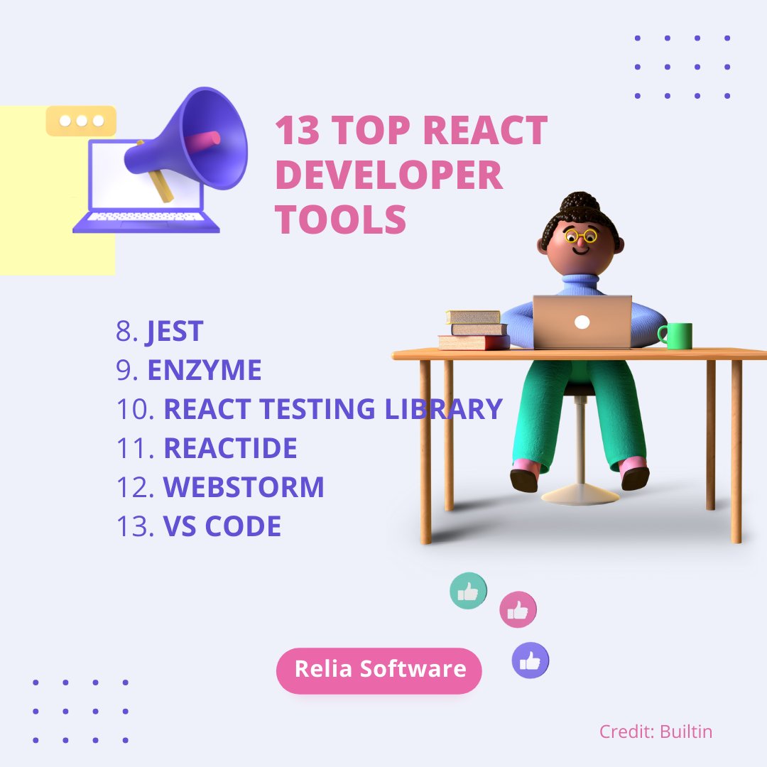 SoftwareRelia's tweet image. 13 Top React Developer Tools!
#ReactDevelopers #react #ReactDeveloperTools #DeveloperTools #SoftwareDevelopers #WebDevelopers #MobileDevelopers