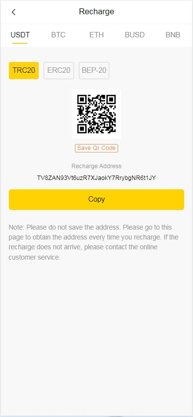 Cloudhashing001's tweet photo. In order to facilitate users to better participate in mining, cloudhashing has added a variety of cryptocurrency recharge channels. USDT/BTC/ETH/BUSD/BNB can all be recharged. After copying the recharge address, the recharge must be completed within 30 minutes.#cloudhashing https://t.co/kKguCZE1BT