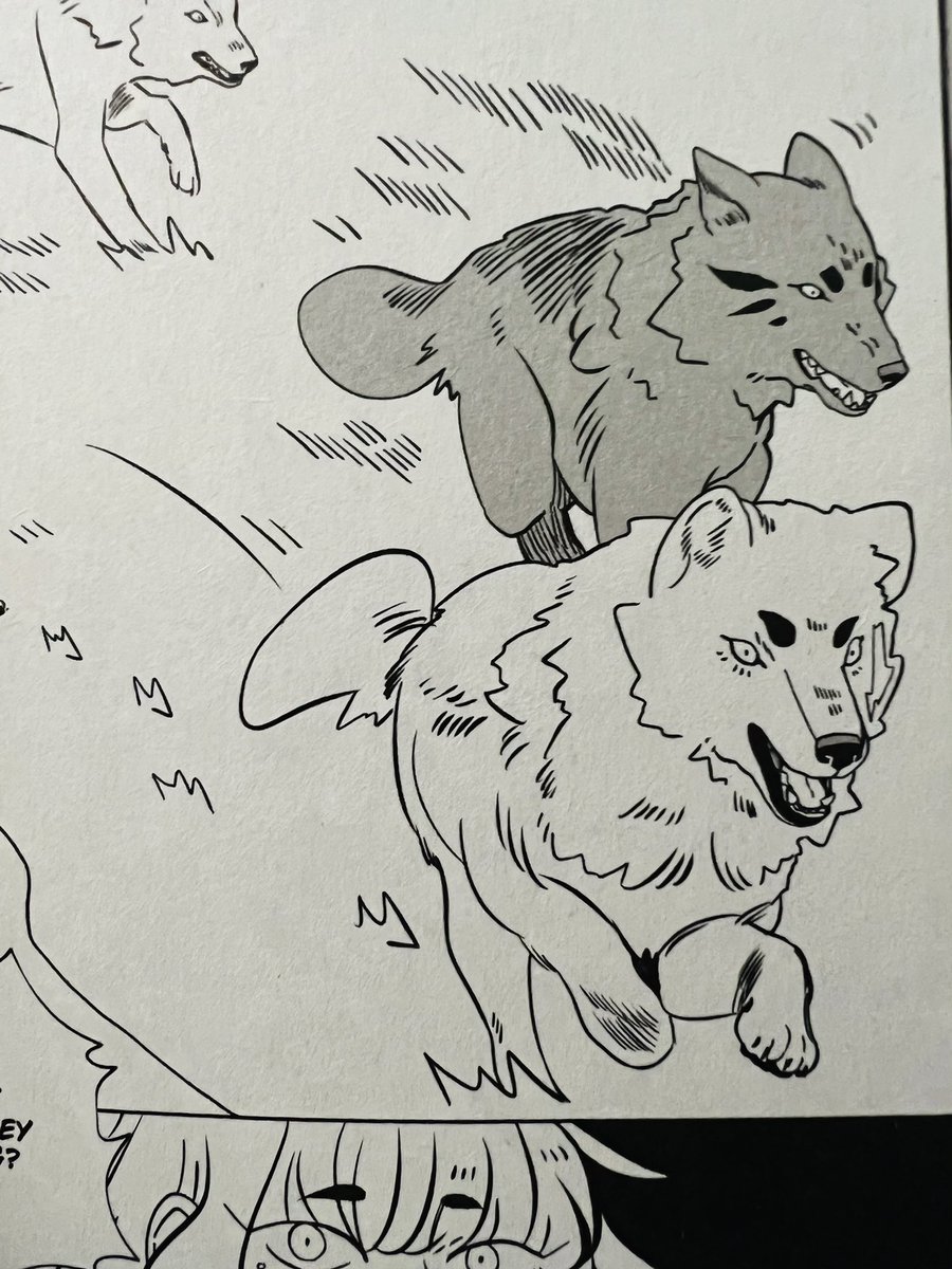 Also, it is hard to tell but this one werewolf with the dark eyebrows going around chomping everything is Bat!
