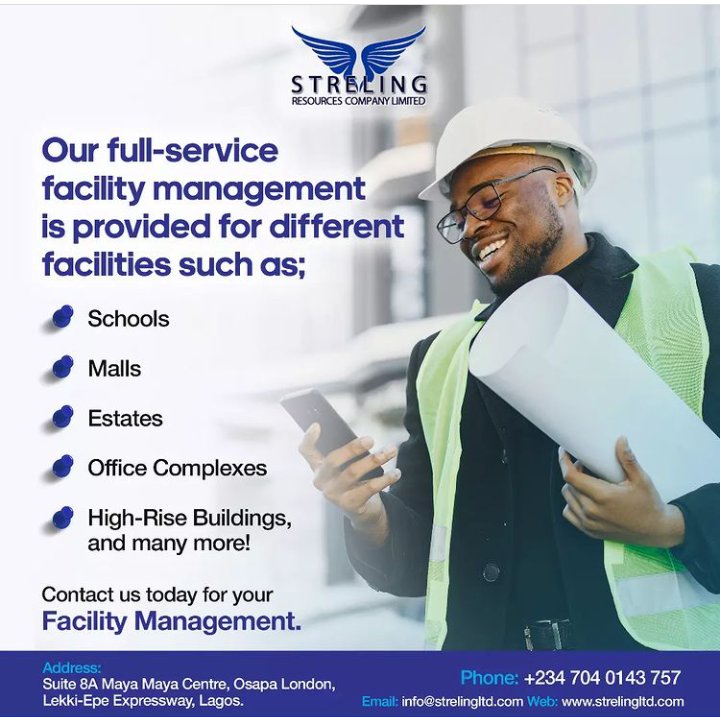 StrelingCompany's tweet photo. For more enquires please send a DM now or visit our website at https://t.co/8LvEkLSHOS
 Email us at info@strelingltd.com

Follow us on iG: @StrelingCompany
TikTok: @strelingresources
Facebook: Streling Resources Company Limited

#Tweet #Lagos #schools #mallls #hospitals #twitter https://t.co/WInyqKd0JO