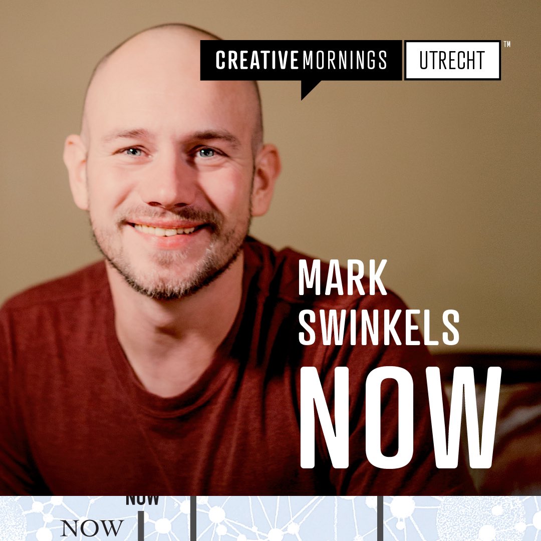 NEXT Friday May 27th, 8:30 AM. Hong Kong based Mark Swinkels on NOW!
We would be delighted if you would come and join us! 
More info and subscription: creativemornings.com/cities/utr
