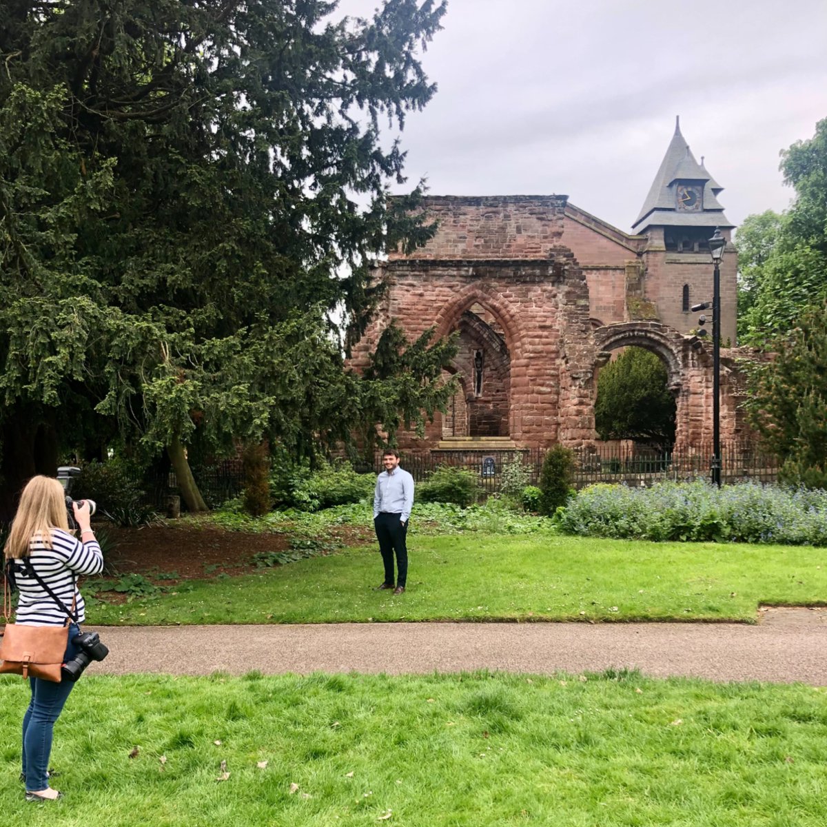 MoneytreeWealth's tweet photo. This morning we stepped out around Chester with @gingerpixiepics  to take some photos of us in our wonderful city. Thank you for rounding up the rabble Mel, we can't wait to see the final shots! https://t.co/H0cBNoDUB2