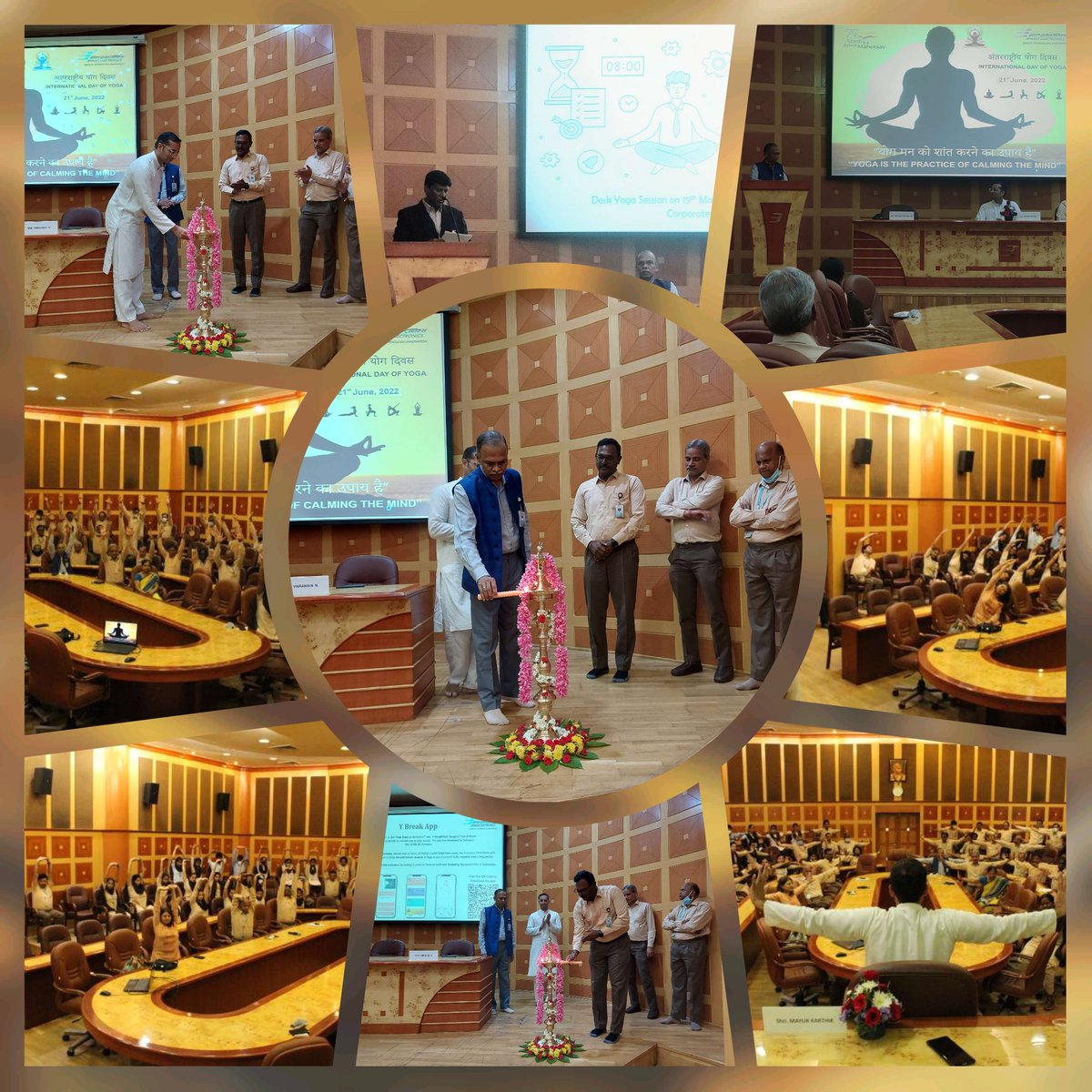 BEL_CorpCom's tweet image. BEL kick-started the International Day of Yoga celebrations today with a ‘Desk Yoga’ session at its Corporate Office. The session, conducted by Art of Living Foundation Yoga masters, featured simple exercises for de-stressing during small breaks at workplace.@DefenceMinIndia