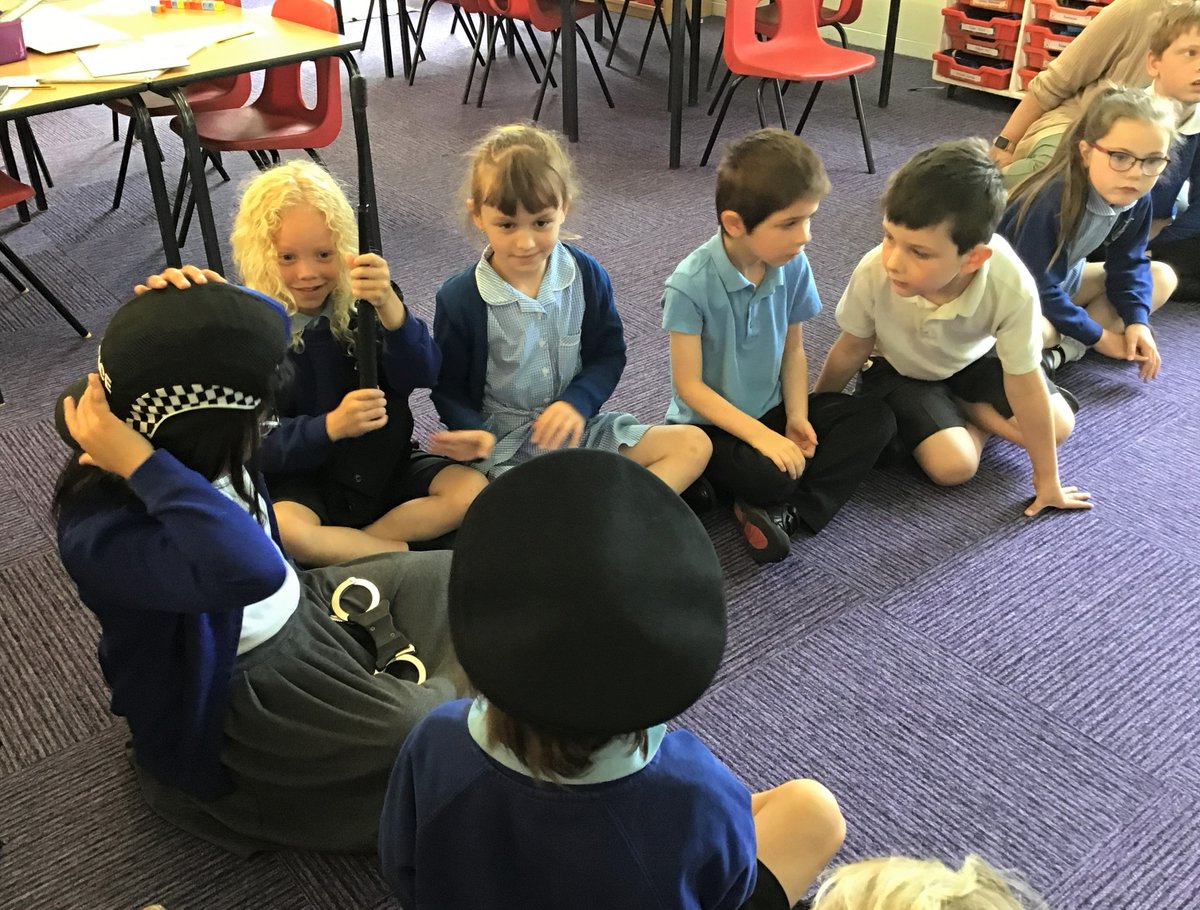 We had a visit from Det. Giffin today. He visited every class to talk about his job, the equipment he uses in his role and the work of the police. The children asked some great questions and were able to think about how the police help with our British value of 'The rule of law'.