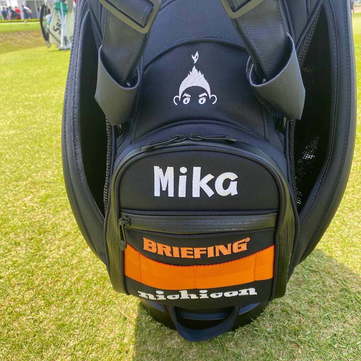 New!!!!!! 新しいゴルフバック✨ ネイビー✖️オレンジ🧡です！ カッコ