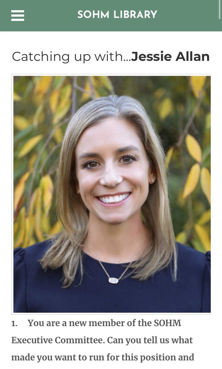 WimedicineOrg's tweet photo. Women in Medicine’s ® very own @DrJessieAllan is a new member of the SOHM Executive Committee! We are so proud of you! 👏🏼👏🏼👏🏼@AmerAcadPeds 

#womeninmedicine #WIMStrongerTogether 

https://t.co/0e3xs0dcVM https://t.co/aG37IPaGDe