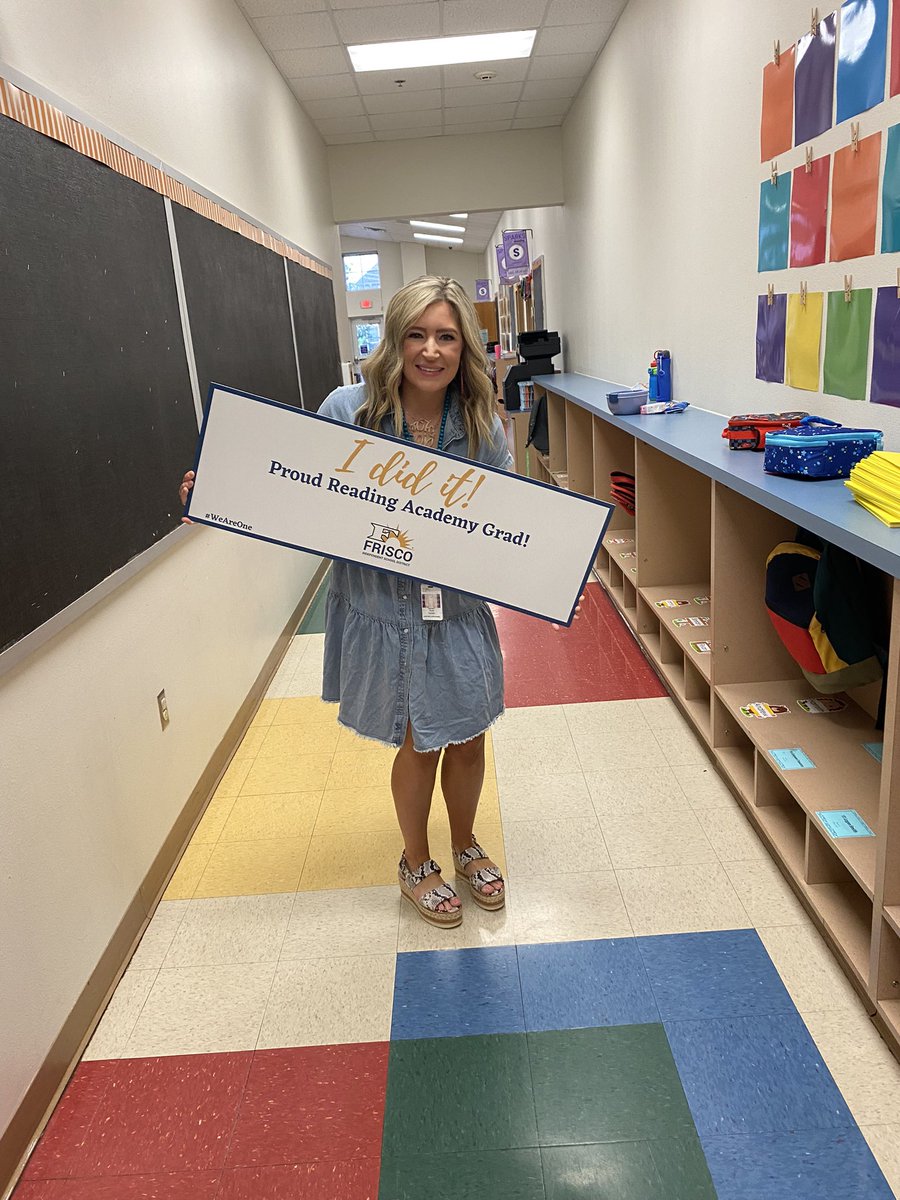 Mrs. Teal completed Reading Academy! <a href="/ShelbeeTeal/">Shelbee Teal</a> <a href="/C_E_Dellinger/">CarrieDellinger</a> <a href="/SparksElemFISD/">Sparks Elementary</a>
