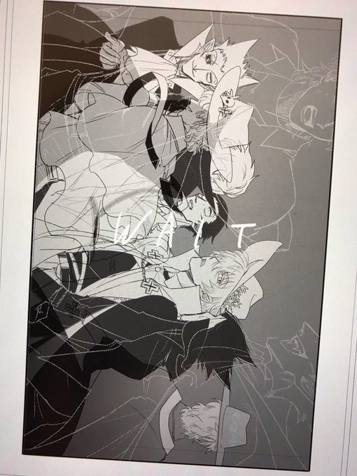 再録の加筆ぶんの表紙です✌️
短い話も表紙描きたくなってしまう 