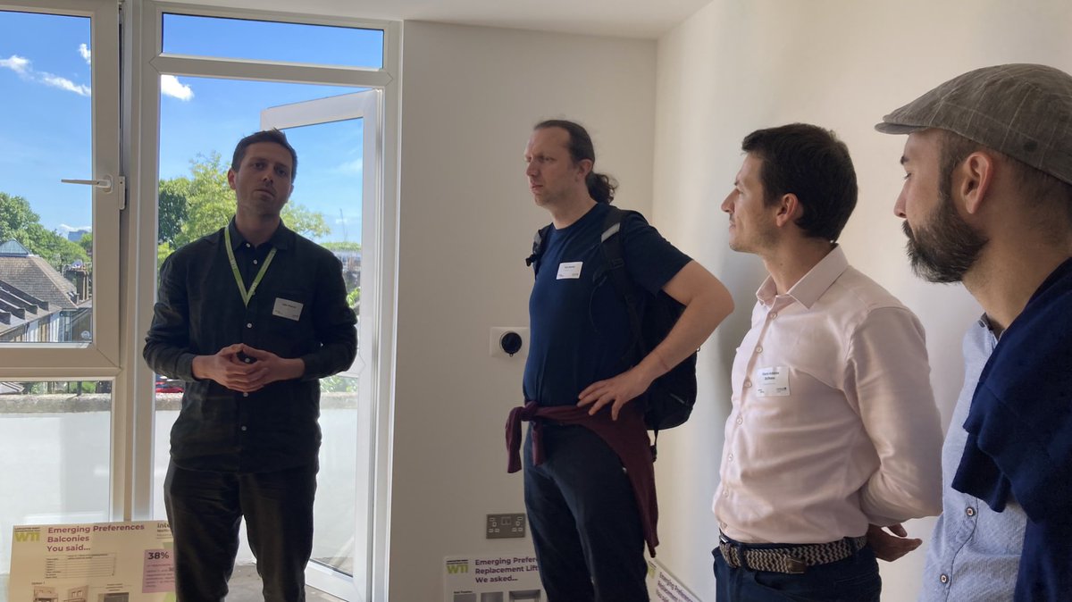 EnergiesprongEU's tweet photo. 🏠 Really interesting site visit to one of the @EnergiesprongUK projects.
38 units are currently undergoing a #netzero #retrofit as part of the #MustBe0 project ♻️
@INTERREG_NWE https://t.co/K6p2EuoMgb