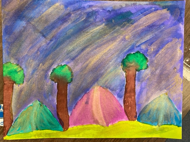 CreativeAdvent3's tweet photo. Here's a bit of color to brighten your day!

#watercolor #landscapes #afterschoolart #artclasses #elementaryartists #youngartists #artinyou #weloveart #MOCOartclass #artteachers https://t.co/kWGgop6xos