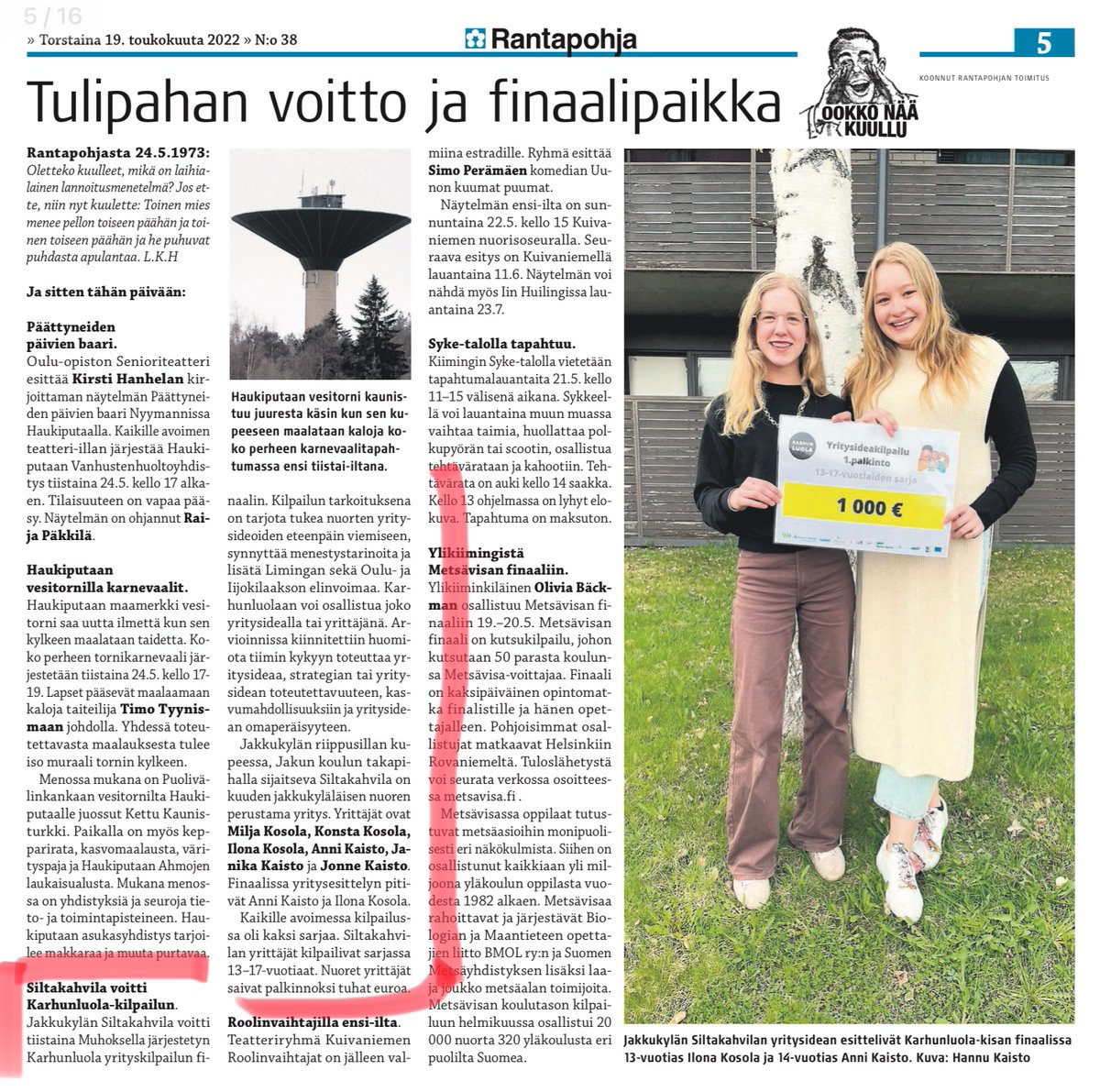 HannuKaisto's tweet image. Jakkukylän Siltakahvila nappasi voiton.👍

#yritysideakilpailu
#siltakahvila
#riippusilta
#jakkukylä
#iinkunta
@rantapohja uutisoi.