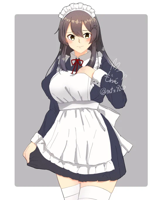 メイド親潮ちゃんかわいい 